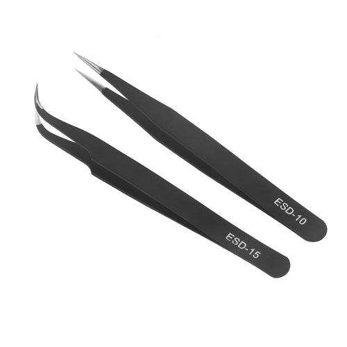2Pcs Black Acrylic Gel Nail Art Rhinestones Paillette Nipper Picking Tool