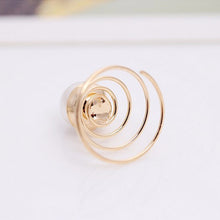 2Pcs Bridal Wedding Prom Crystal Pearl Flower Hair Pins Swirl Spiral Twist Hairpins Tiara Ornaments Bijouterie Accessories