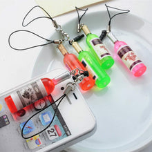 2Pcs Creative Mini Wine Bottle Keyring Key Ring Keychain For mobile phone/