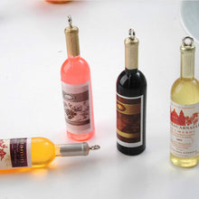 2Pcs Creative Mini Wine Bottle Keyring Key Ring Keychain For mobile phone/