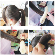 2Pcs Women Ladies Magic Style Hair Styling Tools Buns Braiders Curling Headwear Hair Rope Hair Band Accessories