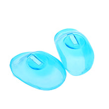 2Pcs Salon Hair Dye Transprarent Blue Silicone Ear Cover Shield Barber Shop Anti Staining Earmuffs Protect Ears From The Dye