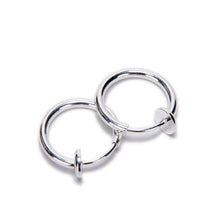 2Pcs Tongue Ring Goth Punk Clip On Fake Piercing Body Nose Lip Rings Hoop Ear Tongue Ring
