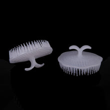 2Pcs White Hair Shampoo Scalp Body Massage Brush Massager hairbrush Comb Hare Care