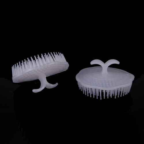 2Pcs White Hair Shampoo Scalp Body Massage Brush Massager hairbrush Comb Hare Care