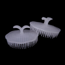 2Pcs White Hair Shampoo Scalp Body Massage Brush Massager hairbrush Comb Hare Care