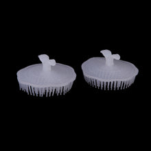 2Pcs White Hair Shampoo Scalp Body Massage Brush Massager hairbrush Comb Hare Care