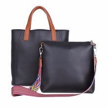2PcWomen BagLuxury HandbagDesignPU LeathMessengCasual Tote Bag Set Rainbow Strap Women ShouldBagSac a main