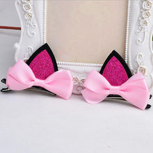 2Pcs children baby girls flower cat ears hairpin hair accessories clip hairpins barrettes headwear