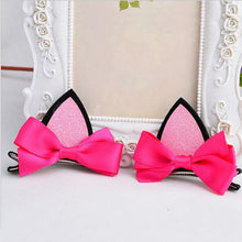 2Pcs children baby girls flower cat ears hairpin hair accessories clip hairpins barrettes headwear