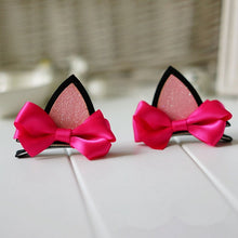 2Pcs children baby girls flower cat ears hairpin hair accessories clip hairpins barrettes headwear