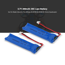 2pcs 37V 200mAh 30C Upgrade Lipo Battery for Blade Inductrix Tiny Whoop BLH8700 BLH8580 RC Drone Quadcopter