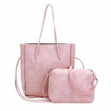 2pcBucket Women Composite Bag MessengShouldBag DesignhandbagPU LeathCrossbody BagLarge Tote Handbag