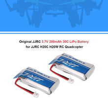 2pcs Original JJRC 37V 280mAh 30C LiPo Battery for JJRC H20C H20W RC Quadcopter