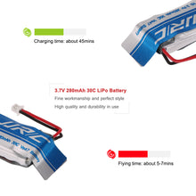 2pcs Original JJRC 37V 280mAh 30C LiPo Battery for JJRC H20C H20W RC Quadcopter