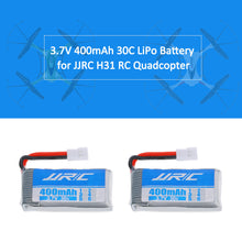 2pcs Original JJRC 37V 400mAh 30C LiPo Battery for JJRC H31 GoolRC T6 RC Quadcopter