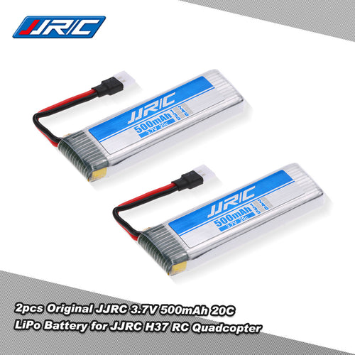 2pcs Original JJRC 37V 500mAh 20C LiPo Battery for JJRC H37 RC Quadcopter