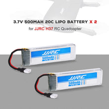 2pcs Original JJRC 37V 500mAh 20C LiPo Battery for JJRC H37 RC Quadcopter