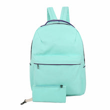 2pcWomen CanvaBackpack Travel BagSchool Bag BackpackLaptop Backpack for Teenage GirlMochilaFeminina