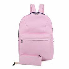 2pcWomen CanvaBackpack Travel BagSchool Bag BackpackLaptop Backpack for Teenage GirlMochilaFeminina