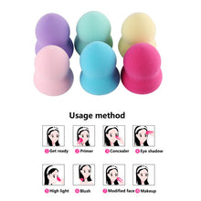 3/5/6pcss Pack Makeup Foundation Sponge Make Up Brush Set Powder Smooth Beauty Cosmetic Make Up Tool Random Color