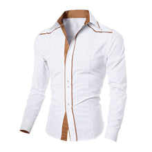 3 Colors Mens Fashion Clothing Slim Fit Formal Dress Shirts TopsCasual Long Sleeve Shirt Camisa