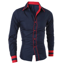 3 Colors Mens Fashion Clothing Slim Fit Formal Dress Shirts TopsCasual Long Sleeve Shirt Camisa