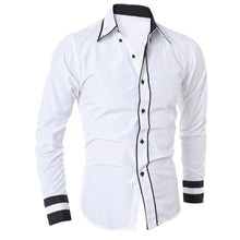 3 Colors Mens Fashion Clothing Slim Fit Formal Dress Shirts TopsCasual Long Sleeve Shirt Camisa