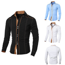 3 Colors Mens Fashion Clothing Slim Fit Formal Dress Shirts TopsCasual Long Sleeve Shirt Camisa