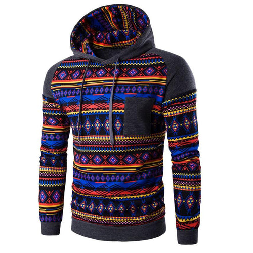 3 Colors Slim Hoodies Men Sweatshirt Long Sleeve Pullover Hooded SportswearPrint Fleece Tracksuit Plus Size