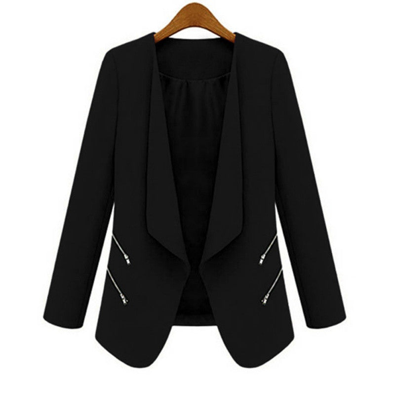 3 Colors OL Women's Long Sleeve Slim Lapel Blazer Suits Jackets Casual Open Coats Blazers Outwear Y8