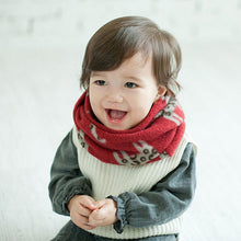 3 Colors Toddler Baby Boy Girls Warm Scarf Neckerchief Cat Pattern Imitation Cute Infant Scaves