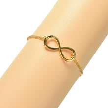 3 Colour  Popular Gold/Silver /Black Cross Infinity Chain Bracelets Bangles Jewelry For Women