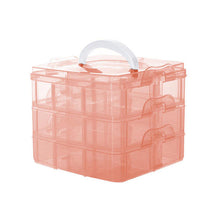 3 Layers Detachable Jewelry Box Transparent Portable Storage Container Organizer Tools Box Case Boxes