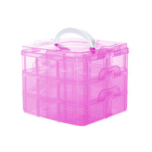 3 Layers Detachable Jewelry Box Transparent Portable Storage Container Organizer Tools Box Case Boxes