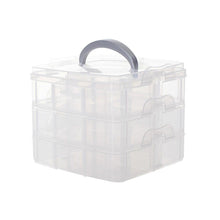 3 Layers Detachable Jewelry Box Transparent Portable Storage Container Organizer Tools Box Case Boxes