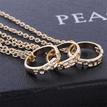 3 Part Best Friend Forever Karma Circle Necklace Infinity Circle Pendants Necklace
