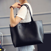 3 Set HandbagCasual Tote Bag PU LeathWomen MessengBagWomen Clutch Bag Purse Solid ShouldBagfor Office Lady