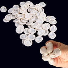 300Pcs White Nail Art Latex Rubber Finger Cots Fingertips Protective Small Rubber Gloves DIY Work Tool