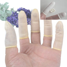 300Pcs White Nail Art Latex Rubber Finger Cots Fingertips Protective Small Rubber Gloves DIY Work Tool