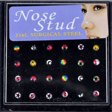 316L Stainless Surgical Steel Nose Piercing Rhinestone Stud MultiStyle Nose Ring Nose Stud Body Jewelry 24pcs or 40pcs