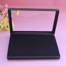 36 Slots Black Velvet Rings Jewelry Showcase Display Case Storage Box Holder Organizer P1