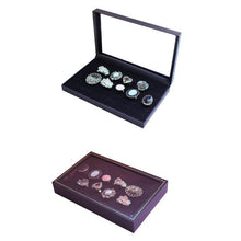 36 Slots Black Velvet Rings Jewelry Showcase Display Case Storage Box Holder Organizer P1