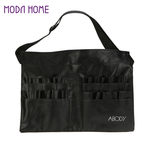 375 * 275cm Make Up Bag Professional Makeup Brush Bag Holder Two Array PVC Apron Bag Artist Belt Strap Cosmetic Brush Bag