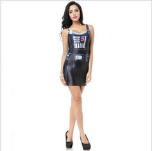3D Digital Print Vest Dress Women Dress Womens Sexy Bodycon Mini Dress Star Wars Harry Potter Galaxy Black Print Dress