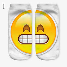 3D Emoji Printing Expression Socks Women Men Socks Funny Low Ankle Short Socks