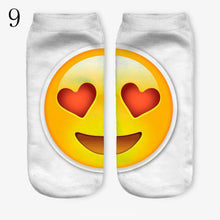 3D Emoji Printing Expression Socks Women Men Socks Funny Low Ankle Short Socks