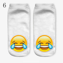 3D Emoji Printing Expression Socks Women Men Socks Funny Low Ankle Short Socks