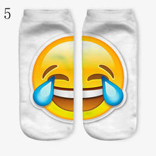 3D Emoji Printing Expression Socks Women Men Socks Funny Low Ankle Short Socks