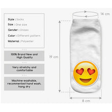 3D Emoji Printing Expression Socks Women Men Socks Funny Low Ankle Short Socks